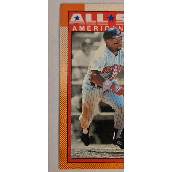 Kirby Puckett American League All-Star Topps 1990 Baseball Card #391 Outfielder - Picture 3 of 5